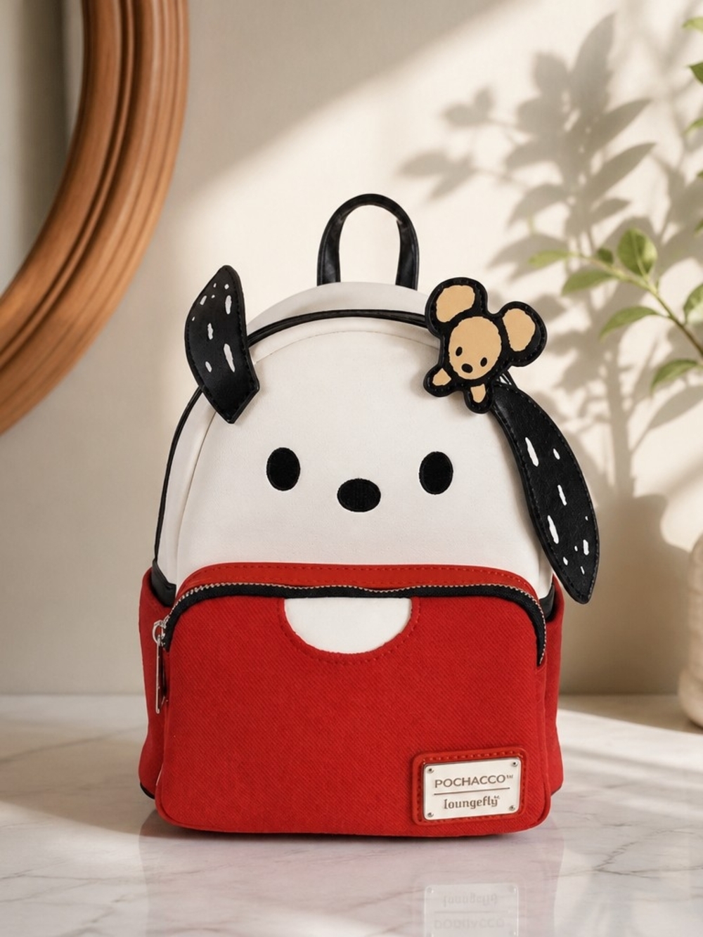 Loungefly Sanrio Pochacco Red T-Shirt Figural Mini Backpack